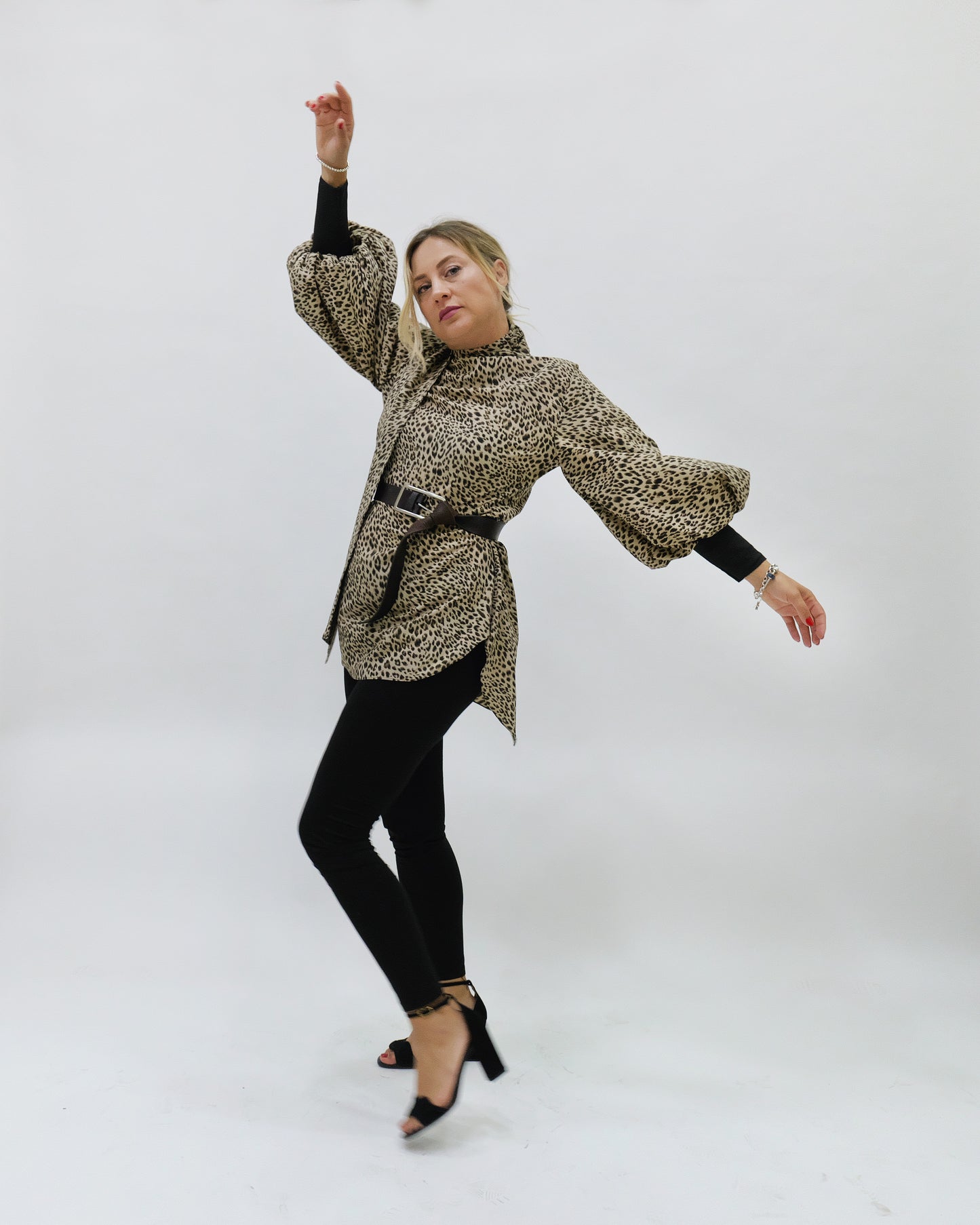 Victoria Cuffy L/S Mock Neck Blouse/ Tunic