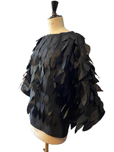 SONYA's Black Feather Blouse