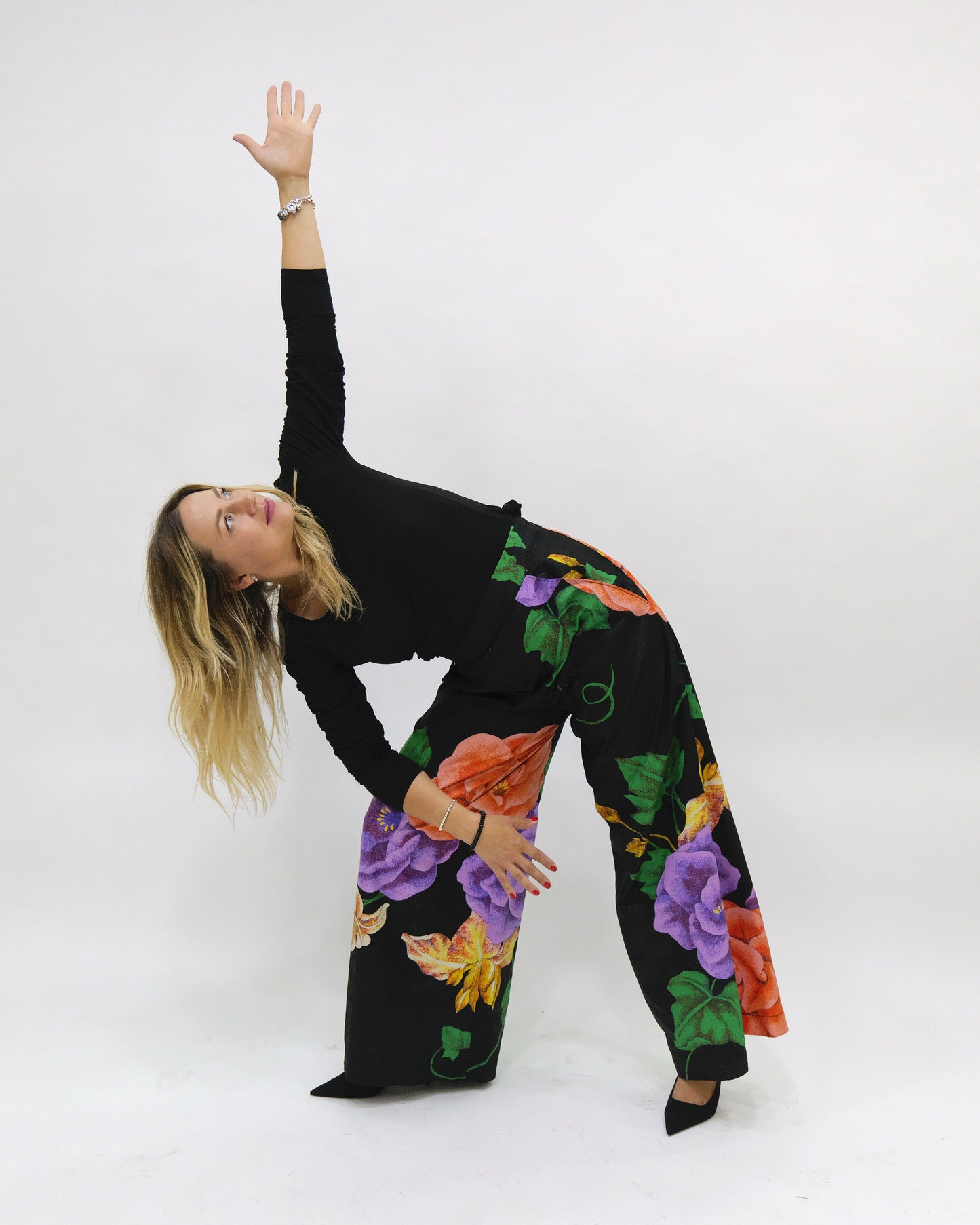 Wax Printed Palazzo Pants