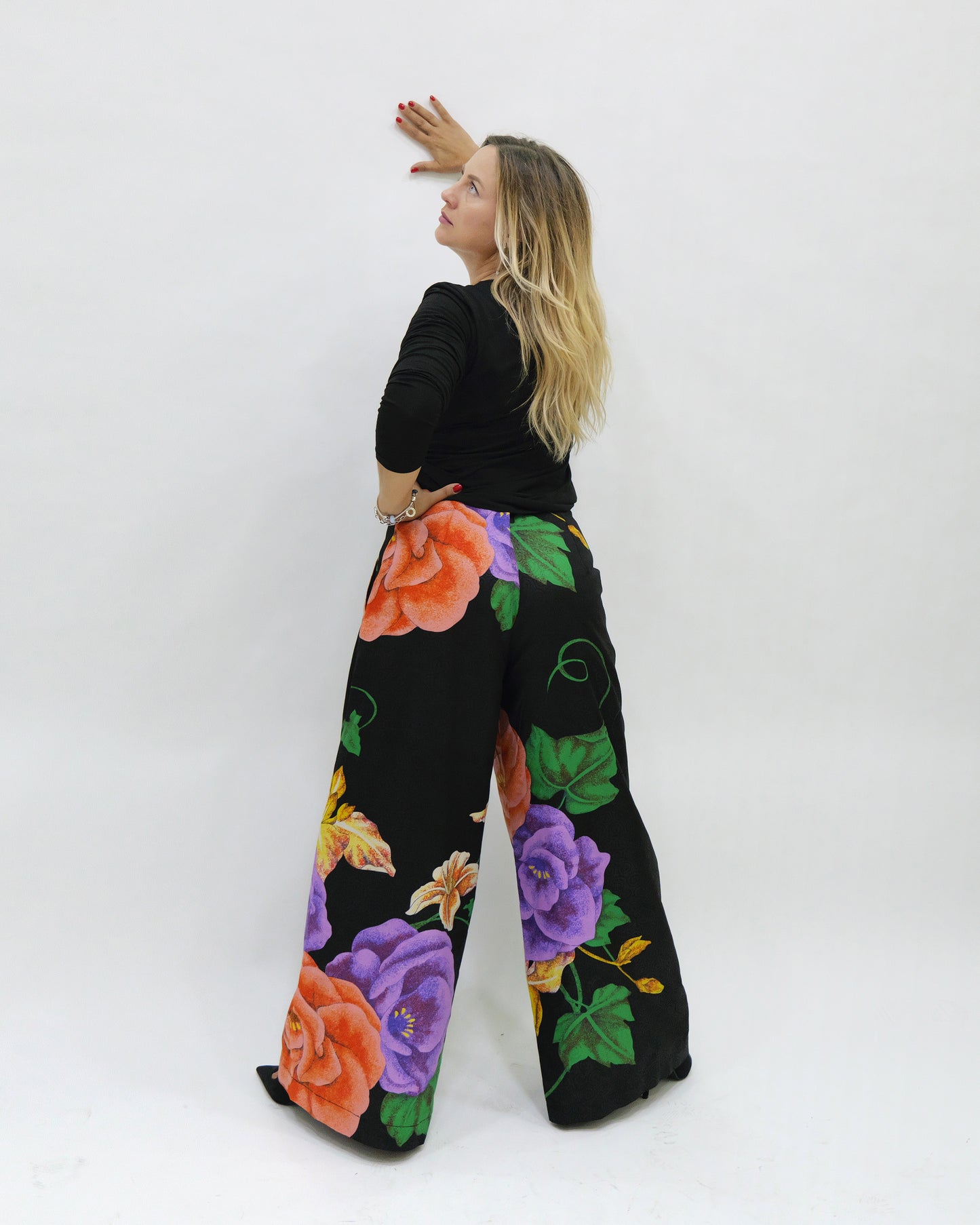 Wax Printed Palazzo Pants