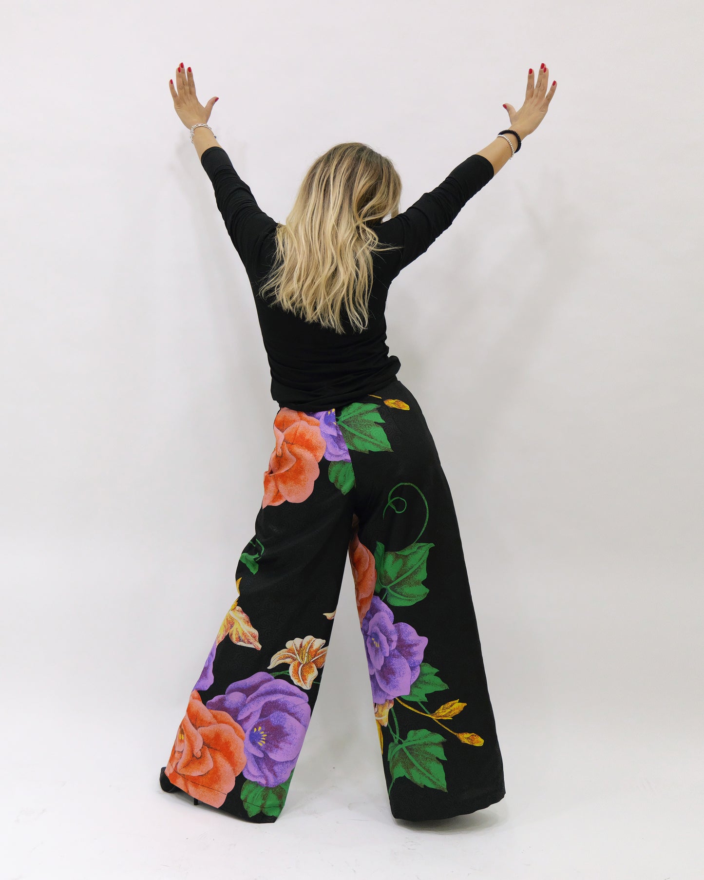 Wax Printed Palazzo Pants